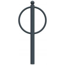 Appui Vélos Cyclo Opus Tête Boule - Anthracite Mat 7016-rossignol Pro - Manutan Collectivités