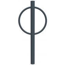 Appui Vélos Cyclo Ténor Tête Bombée - Anthracite 7016-rossignol Pro - Manutan Collectivités