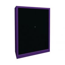 Armoire À Rideaux Largeur 100 Hauteur 135 Cm Lilas-noir - Manutan Collectivités