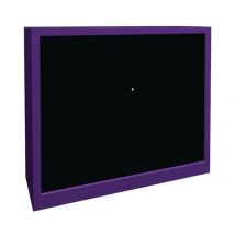 Armoire À Rideaux Largeur 120 Hauteur 102 Cm Lilas-noir - Manutan Collectivités