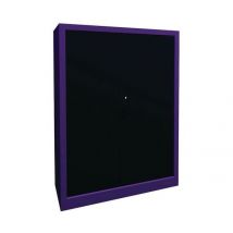 Armoire À Rideaux Largeur 120 Hauteur 135 Cm Lilas-anthracite - Manutan Collectivités