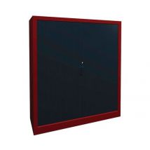 Armoire À Rideaux Largeur 120 Hauteur 135 Cm Rouge-anthracite - Manutan Collectivités