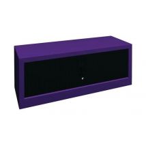 Armoire À Rideaux Largeur 120 Hauteur 45 Cm Lilas-noir - Manutan Collectivités