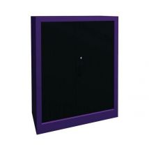 Armoire À Rideaux Largeur 80 Hauteur 102 Cm Lilas-anthracite - Manutan Collectivités