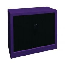 Armoire À Rideaux Largeur 80 Hauteur 69 Cm Lilas-anthracite - Manutan Collectivités