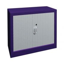 Armoire À Rideaux Largeur 80 Hauteur 69 Cm Lilas-blanc - Manutan Collectivités