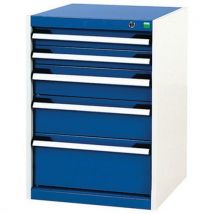 Armoire À Tiroirs Cubio Sl-566-5, 5 Tiroirs - Manutan Collectivités