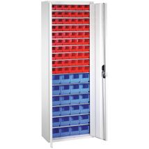 Armoire Avec Bacs À Bec 70x30x198 Cm 84 Bacs 15 Tablettes - Manutan Collectivités