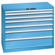 Armoire Bleu Clair 1023x572x850 Avec 7 Tir. 200kg - Manutan Collectivités