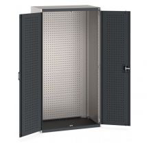 Armoire D'atelier Perfo Bott Smf Gris Clair/anthracite - Manutan Collectivités