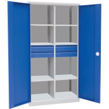 Armoire D'atelier Haute Magic - Avec Cloison - 4 Tiroirs - Manutan Collectivités