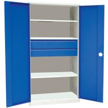 Armoire D'atelier Haute Magic - Sans Cloison - 2 Tiroirs - Manutan Collectivités