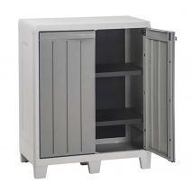 Armoire De Jardin Basse Florida Xl Résine - Gris - Manutan Collectivités