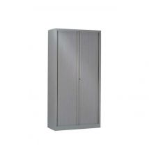 Armoire Métal Luxe Porte Rideaux Préhension Hauteur Totale 100x198cm Aluminium - Manutan Collectivités