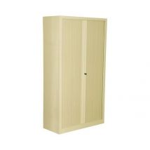 Armoire Métal Luxe Porte Rideaux Préhension Hauteur Totale 100x198cm Beige - Manutan Collectivités