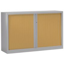 Armoire Métal À Monter Rideaux Ton Bois Hêtre 160 X 100 Cm Coloris Gris - Manutan Collectivités