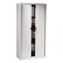 Armoire Métal Porte Rideaux Pvc Largeur 90 Cm Hauteur 180 Cm Coloris Gris - Manutan Collectivités