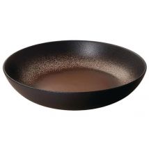 Assiette À Pâtes En Grès Ø25 Cm Marron-terre D'ombre - Manutan Collectivités