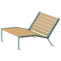 Bain De Soleil Forézien 2 Places - Bleu 6027 - Manutan Collectivités