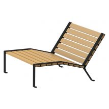 Bain De Soleil Forézien 2 Places - Noir 9004 - Manutan Collectivités
