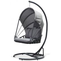 Balancelle Jardin Lacanau Avec Coussins Gris Anthracite - Manutan Collectivités