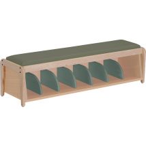 Banc D'accueil Assise Bois Coloris Kaki Lili - Manutan Collectivités