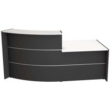 Banque D'accueil Bari Anthracite Module D'accueil Gauche - Manutan Collectivités