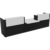 Banque D'accueil Filia + Pmr Centré 3,8 M Blanc/noir - Manutan Collectivités