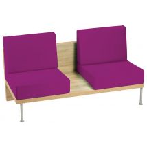 Banquette 2 Places Faar Pvc Urban Fuchsia - Manutan Collectivités