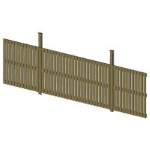 Bardage Sur Pan Pour Pergola Renforcée Et Pergolas Toiture Acier 7 M - Manutan Collectivités