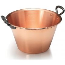 Bassine À Gelée Cuivre D.26.5cm 3 Litres Anses Fonte - Manutan Collectivités
