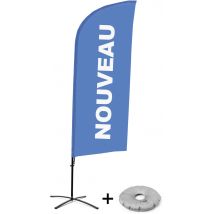 Beach Flag Avec Pied En Croix Nouveau - Français - Bleu - Manutan Collectivités