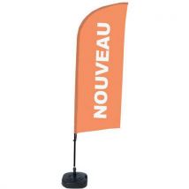 Beach Flag Base Remplissable Nouveau - Français - Orange - Manutan Collectivités