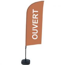 Beach Flag Base Remplissable Ouvert - Français - Marron - Manutan Collectivités