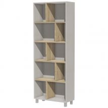 Bibliothèque Identité Sans Portes 70 Cm Argent/chêne - Manutan Collectivités