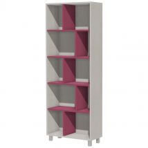 Bibliothèque Identité Sans Portes 70 Cm Argent/fuchsia - Manutan Collectivités