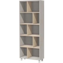 Bibliothèque Identité Sans Portes 70 Cm Argent/pin - Manutan Collectivités
