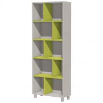 Bibliothèque Identité Sans Portes 70 Cm Argent/vert - Manutan Collectivités