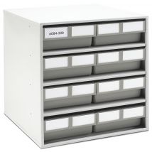Blocs Avec Bacs-tiroirs Métal 8 Bacs 6420 Plastique Recyclé Gris - Manutan Collectivités