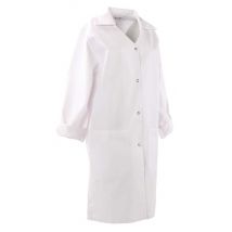 Blouse De Travail Femme - Blanc - Coton T: L - Manutan Collectivités
