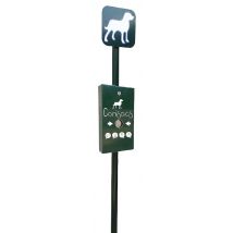 Borne De Propreté - Vert Ral 6009 - Manutan Collectivités