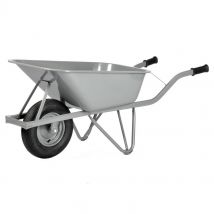 Brouette M-110 - 100 L - Roue Pneumatique - Gris - Manutan Collectivités