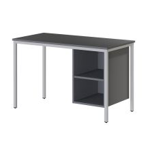 Bureau Chatel 120x60cm Caisson Ouvert Gris Ombre - Manutan Collectivités