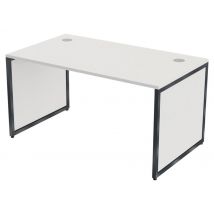 Bureau Kad Pieds Panneaux 140 X 80 Cm Blanc Anthracite - Manutan Collectivités