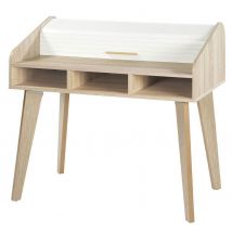 Bureau Vintage Chêne 1 Rideau Blanc - Manutan Collectivités