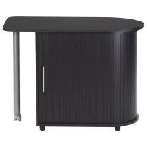 Bureau Gain De Place Cool 1 Tablette Coulissante 1 Rideau Noir - Manutan Collectivités