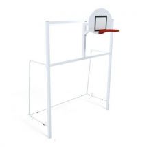 But Multijeux 3x2m À Sceller Avec Basket 2,60m Avec Arceaux - Manutan Collectivités