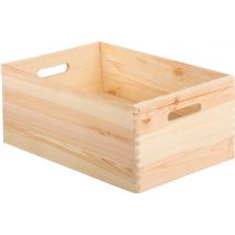 Caisse De Rangement Bois - 46 L - Manutan Collectivités