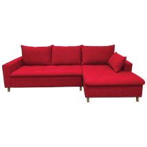 Canapé D'angle Minoda Méridienne À Droite Soro Rouge - Manutan Collectivités