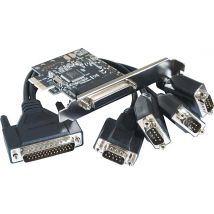 Carte Pci-express 1x - 4 Ports Série Rs232 Std & Low Profile - Manutan Collectivités